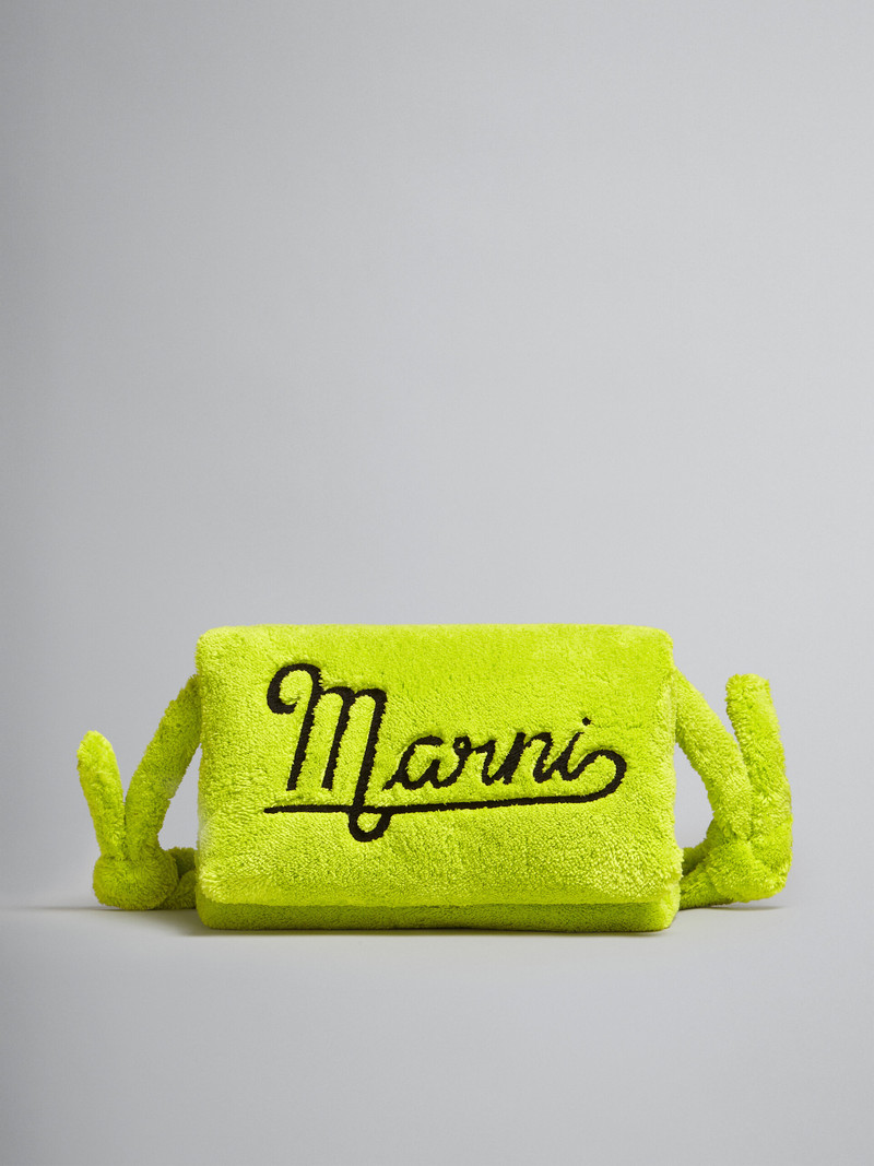 LARGE GREEN TERRY PRISMA BAG 1