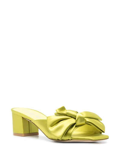 Stuart Weitzman bow-detail leather mules outlook