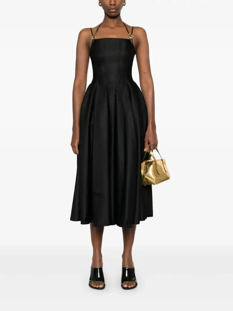 STINE GOYA satin tailored midi dress outlook