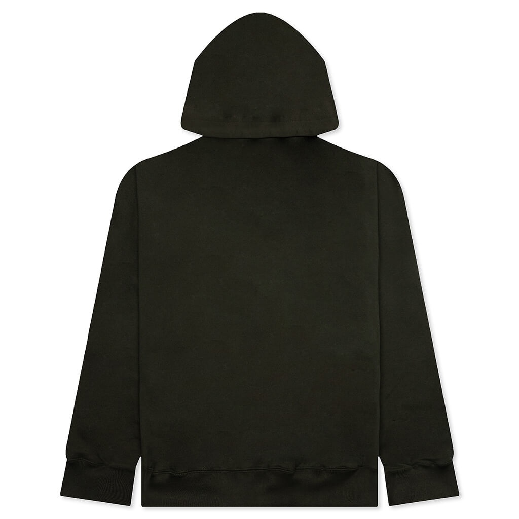 LOGO KNIT HOODIE - OLIVE - 2
