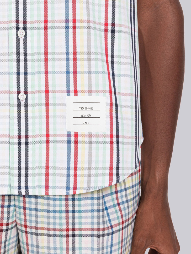 Micro Gingham Oxford Short Sleeve Shirt 6