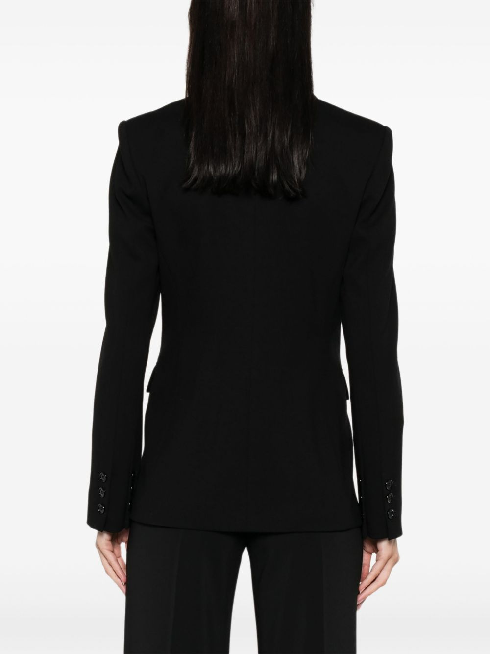 notched-lapel blazer - 4