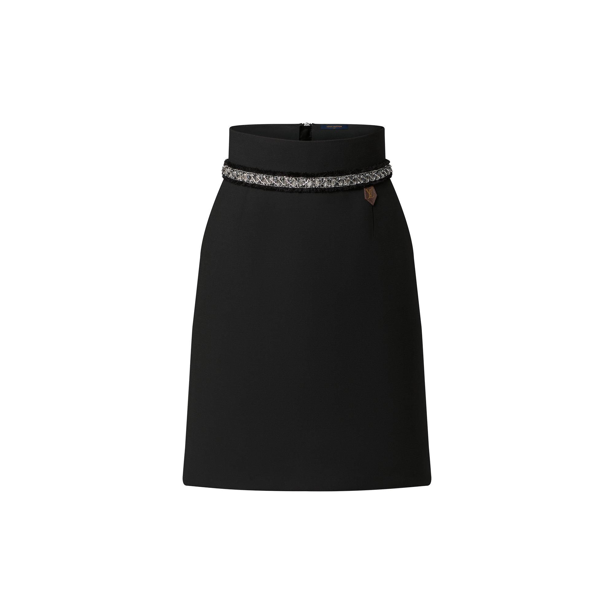 Rhinestone Trim Skirt - 1