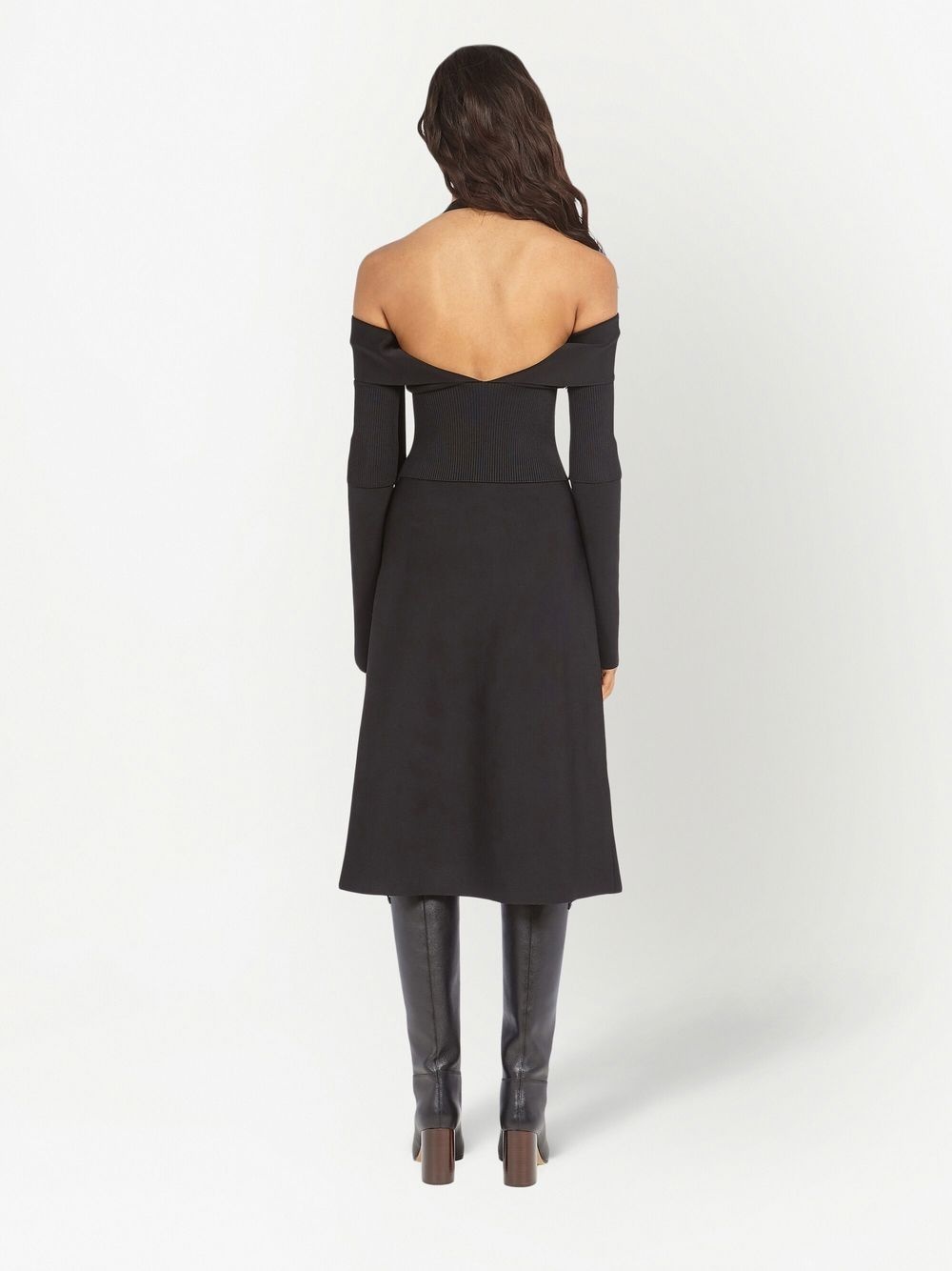 off-shoulder midi dress - 3