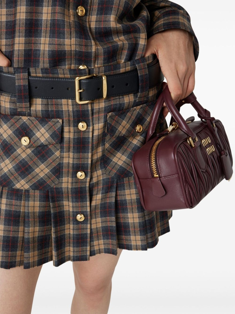 pleated tartan miniskirt 5