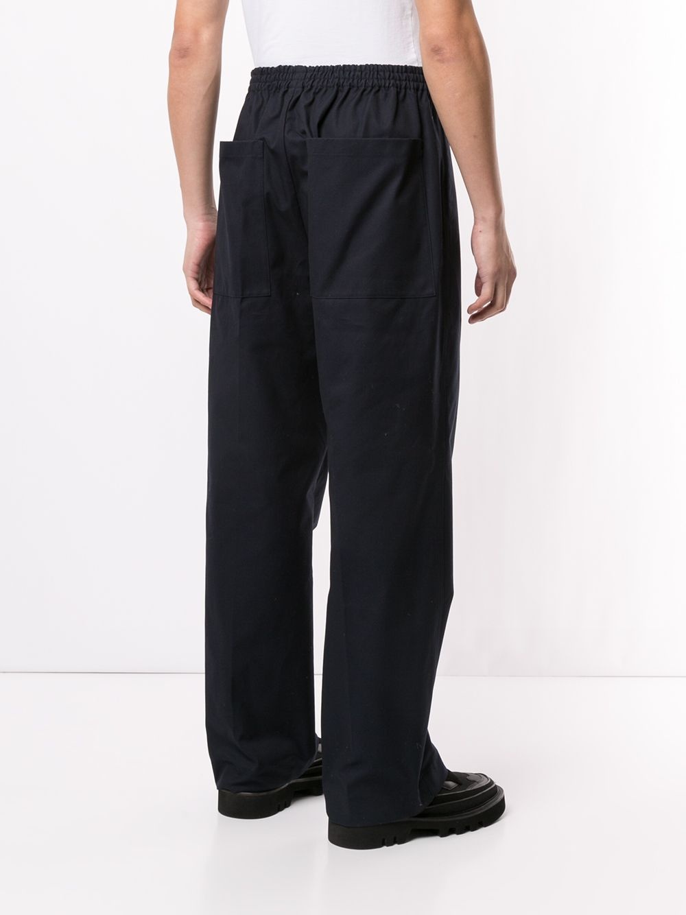 high-rise drawstring trousers - 4