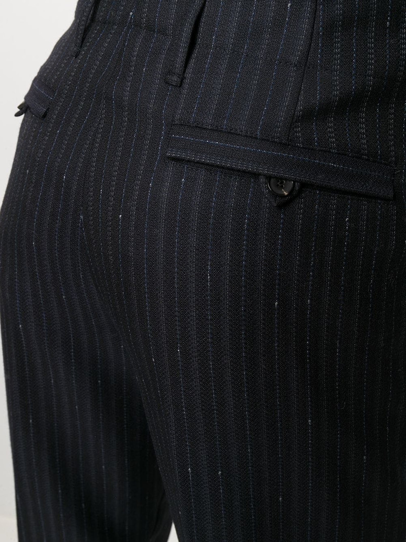 pinstriped straight-leg trousers 5