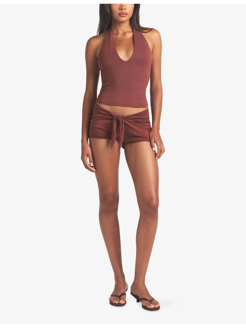 SKIMS Smooth Layers Halterneck Modal-Jersey Top outlook