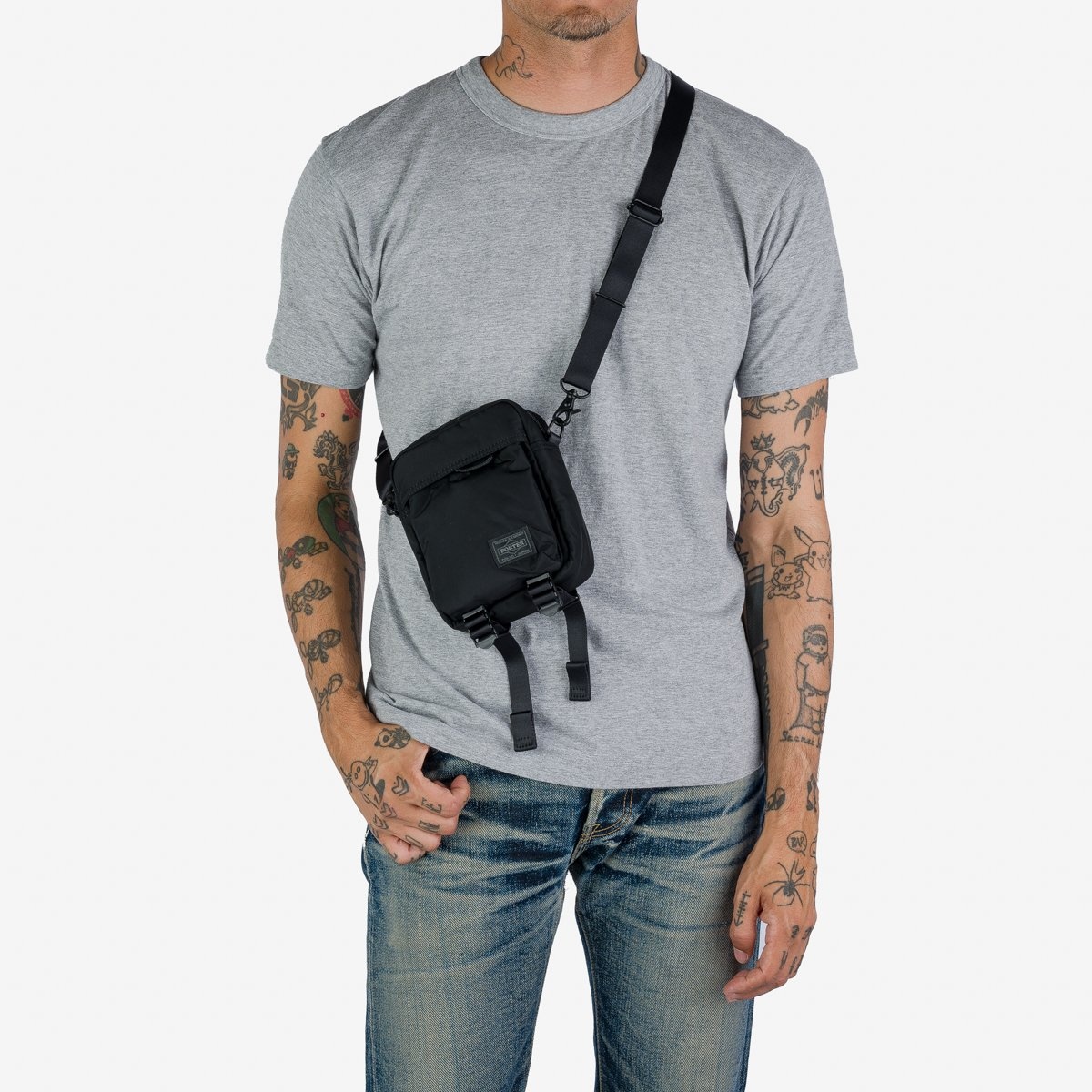 Porter Senses Vertical Shoulder Bag Black – LESS 17