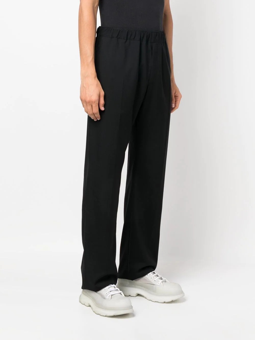 straight-leg pull-on trousers - 3