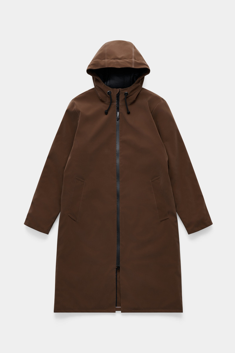 Stockholm Long Matte Winter Coat Dark Brown 5