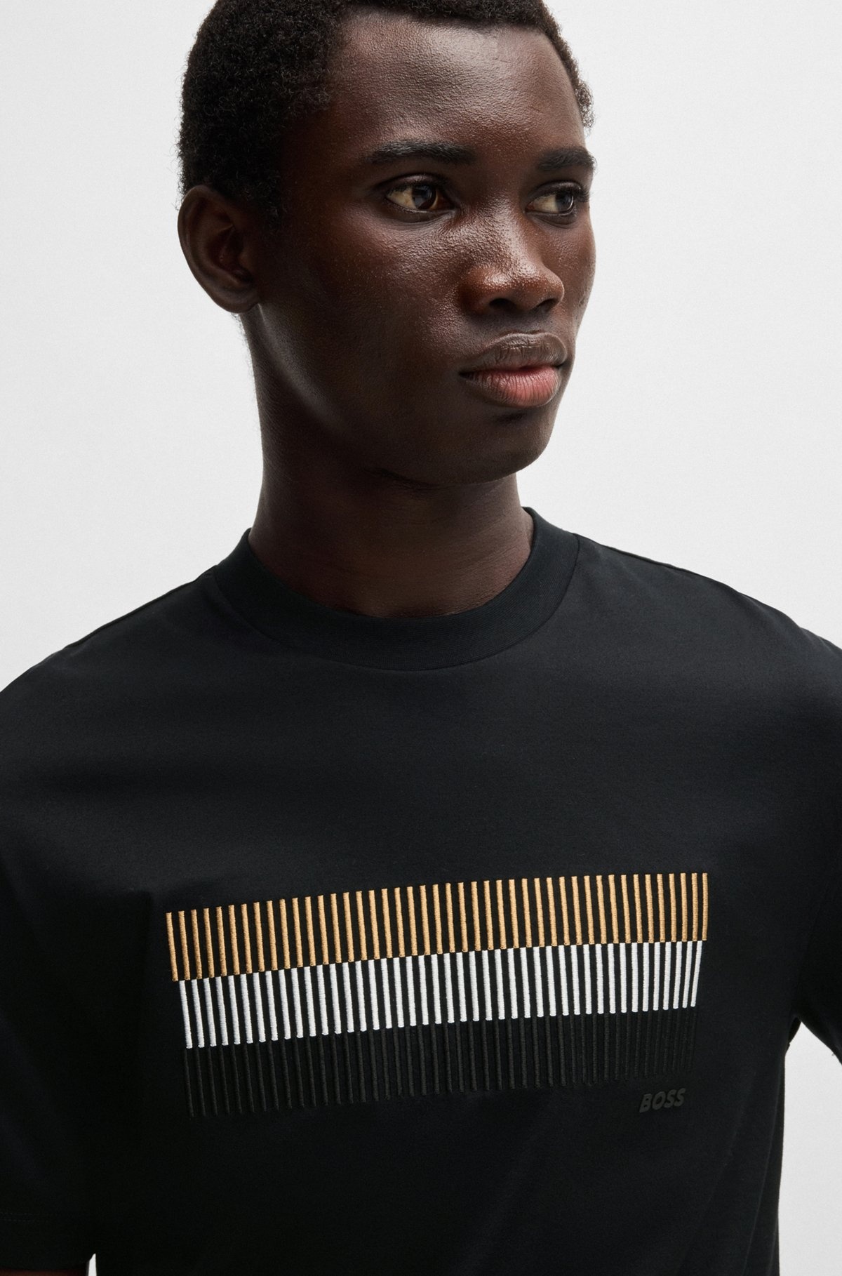 MERCERIZED-COTTON T-SHIRT WITH BRAND ARTWORK - 3