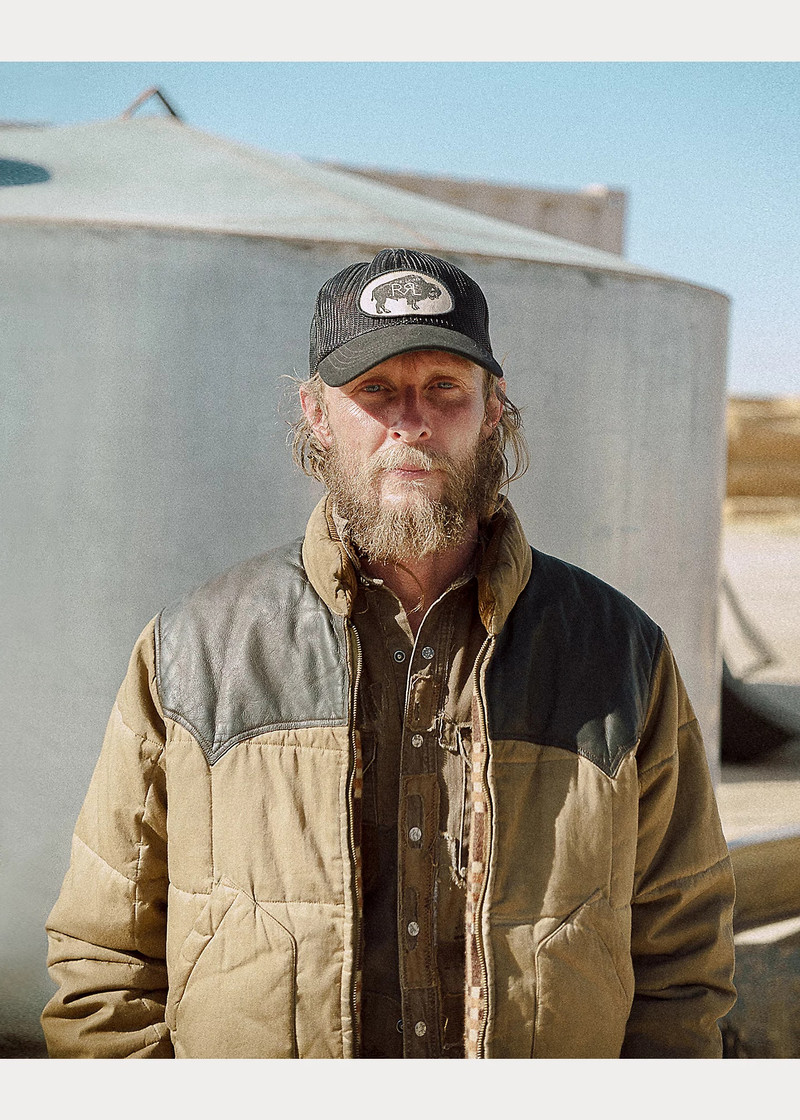 Leather-Yoke Quilted Oilcloth Jacket 6