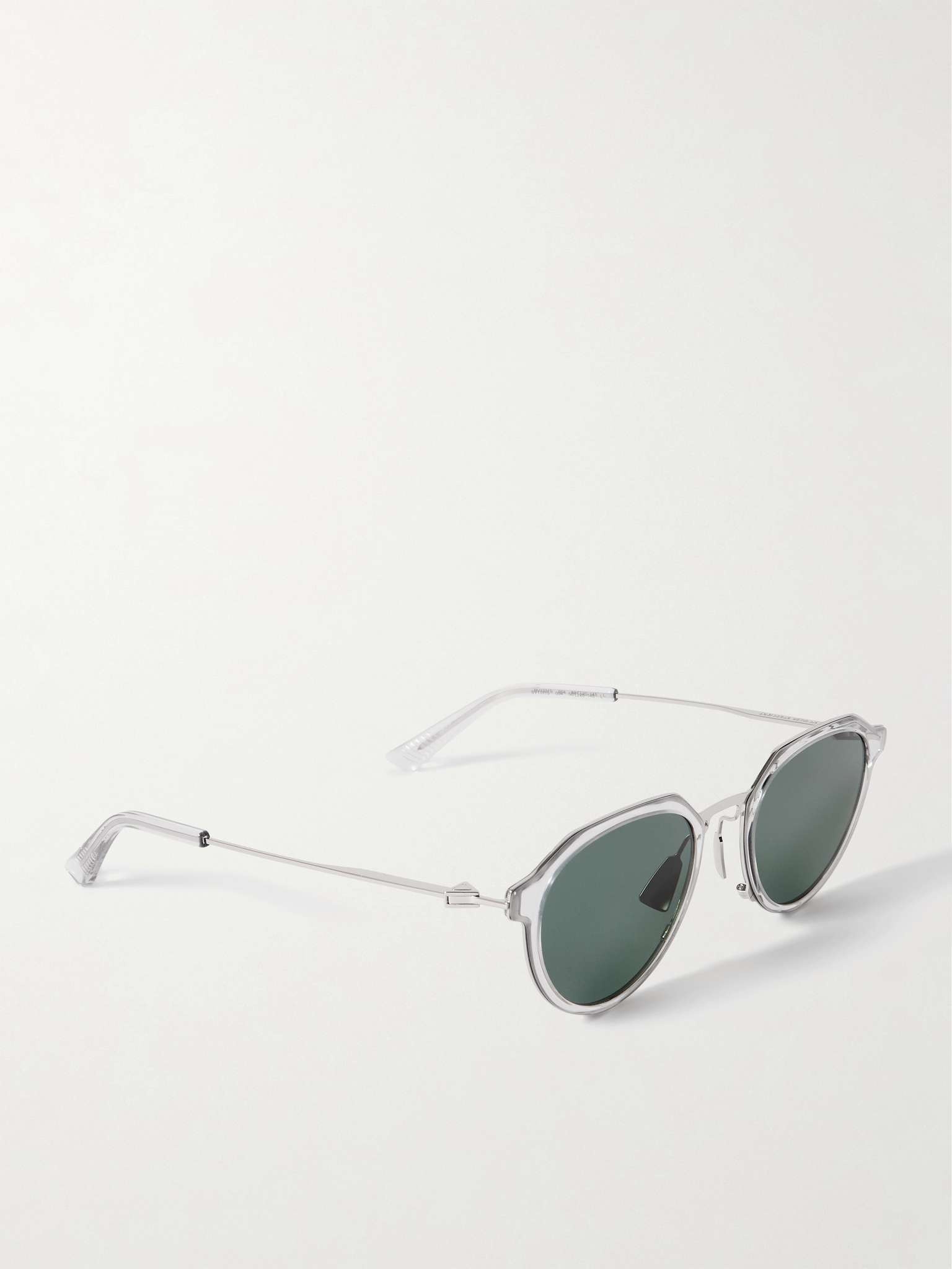 Ultrathin Panthos Round-Frame Acetate and Silver-Tone Sunglasses - 3