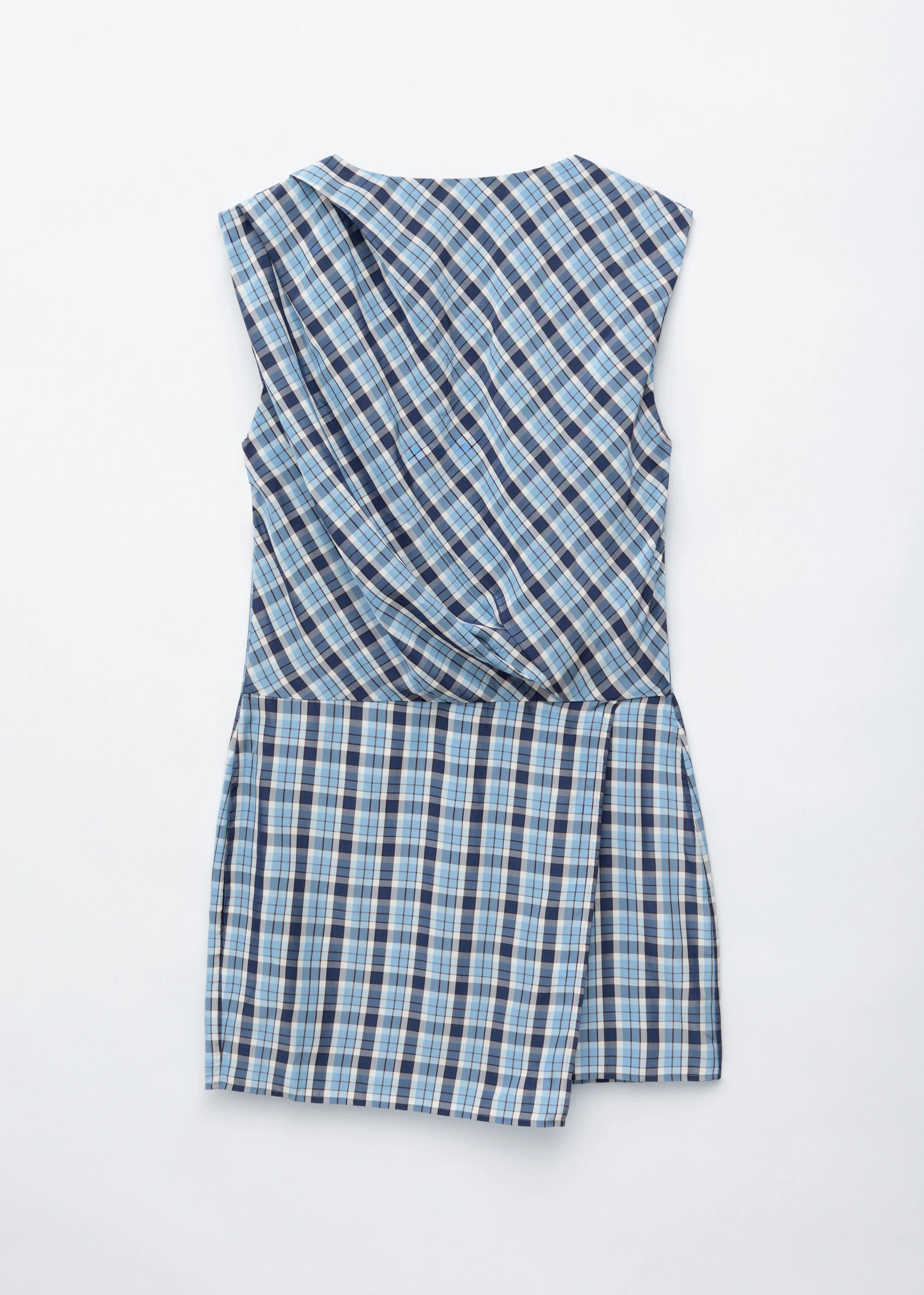 Pleated Jacquard Mini Dress - 1