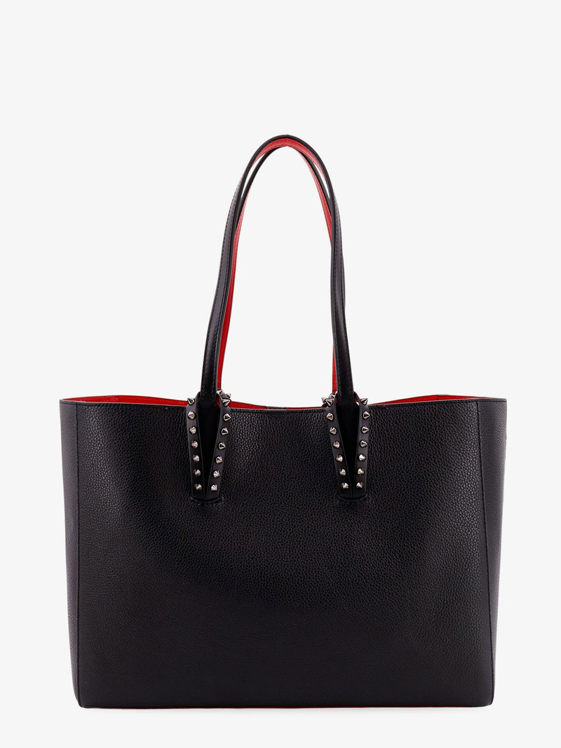 Christian Louboutin Cabata Leather Shoulder Bag With Studs outlook