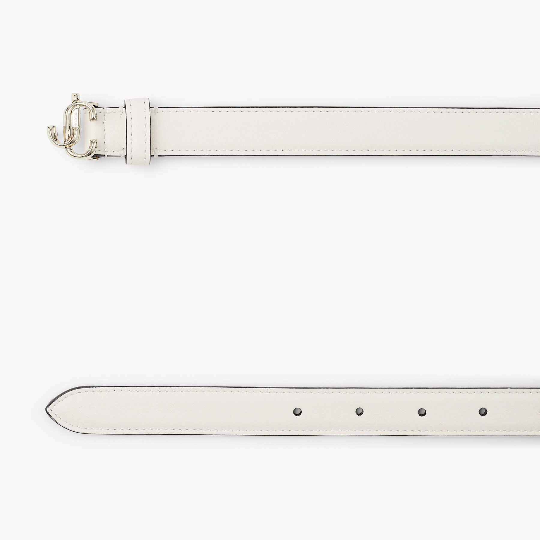 Mini Helina
Latte Smooth Leather Mini Belt - 3