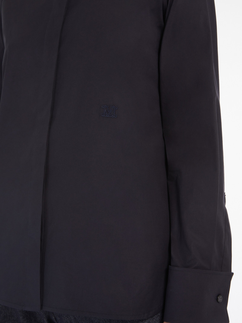 ARDUINO1234 Mandarin-collar cotton shirt 5