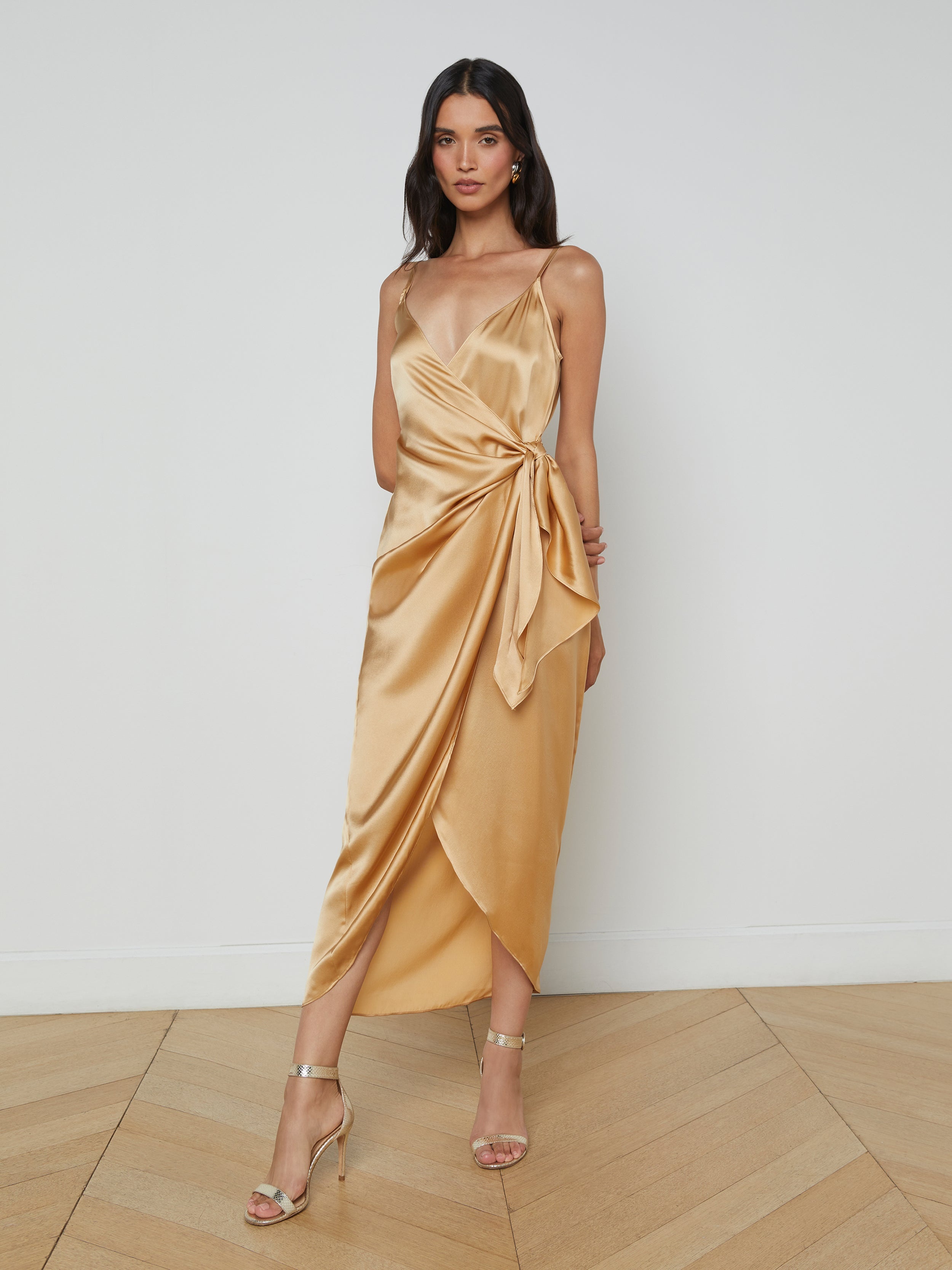 Amilia Silk Wrap Dress - 3