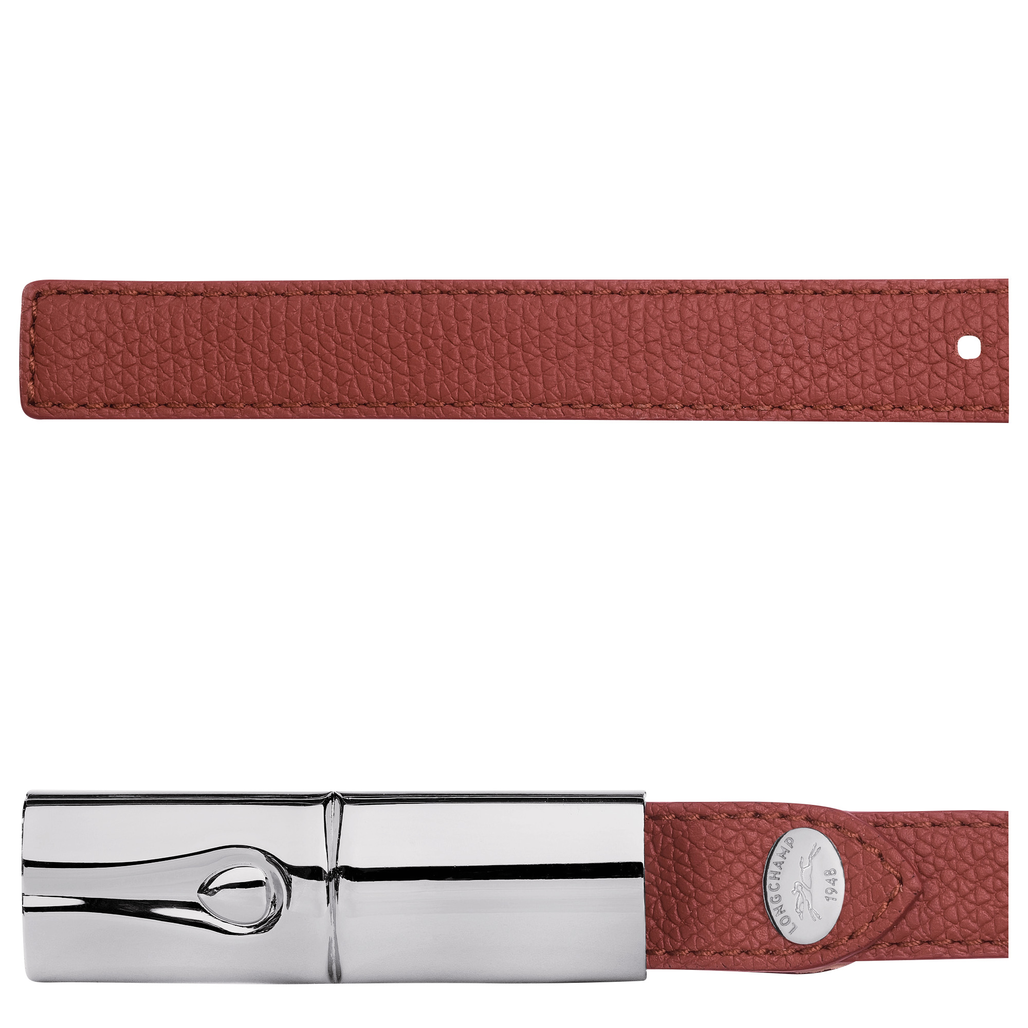 Le Roseau Ladies' belt Chestnut - Leather - 2