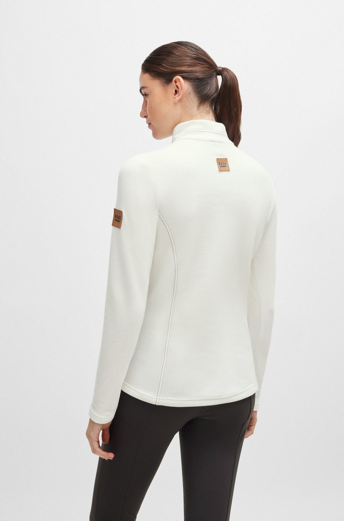EQUESTRIAN ZIP-NECK FLEECE IN ULTRA-LIGHTWEIGHT FABRIC - 4