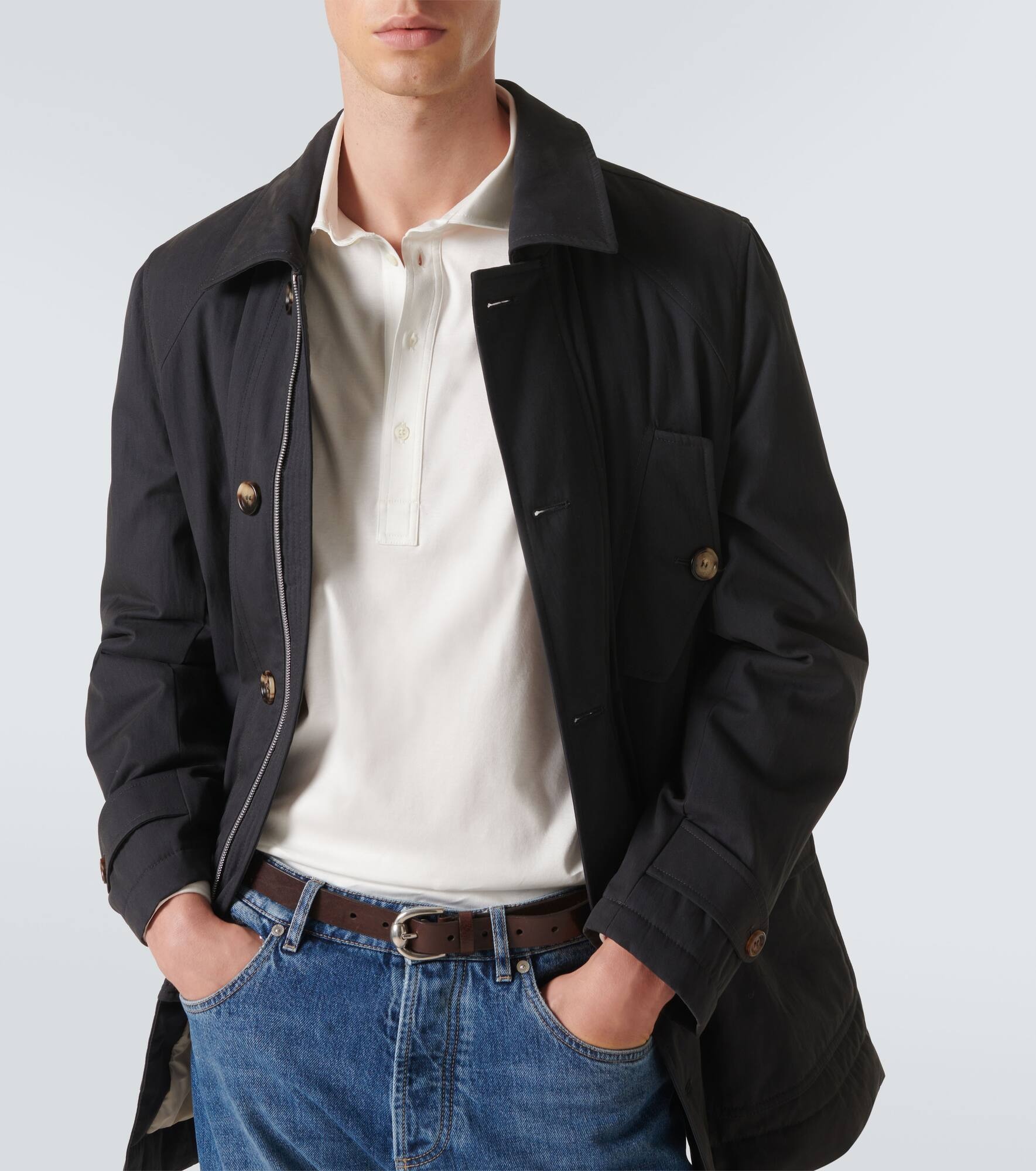 Cotton-blend jacket - 5