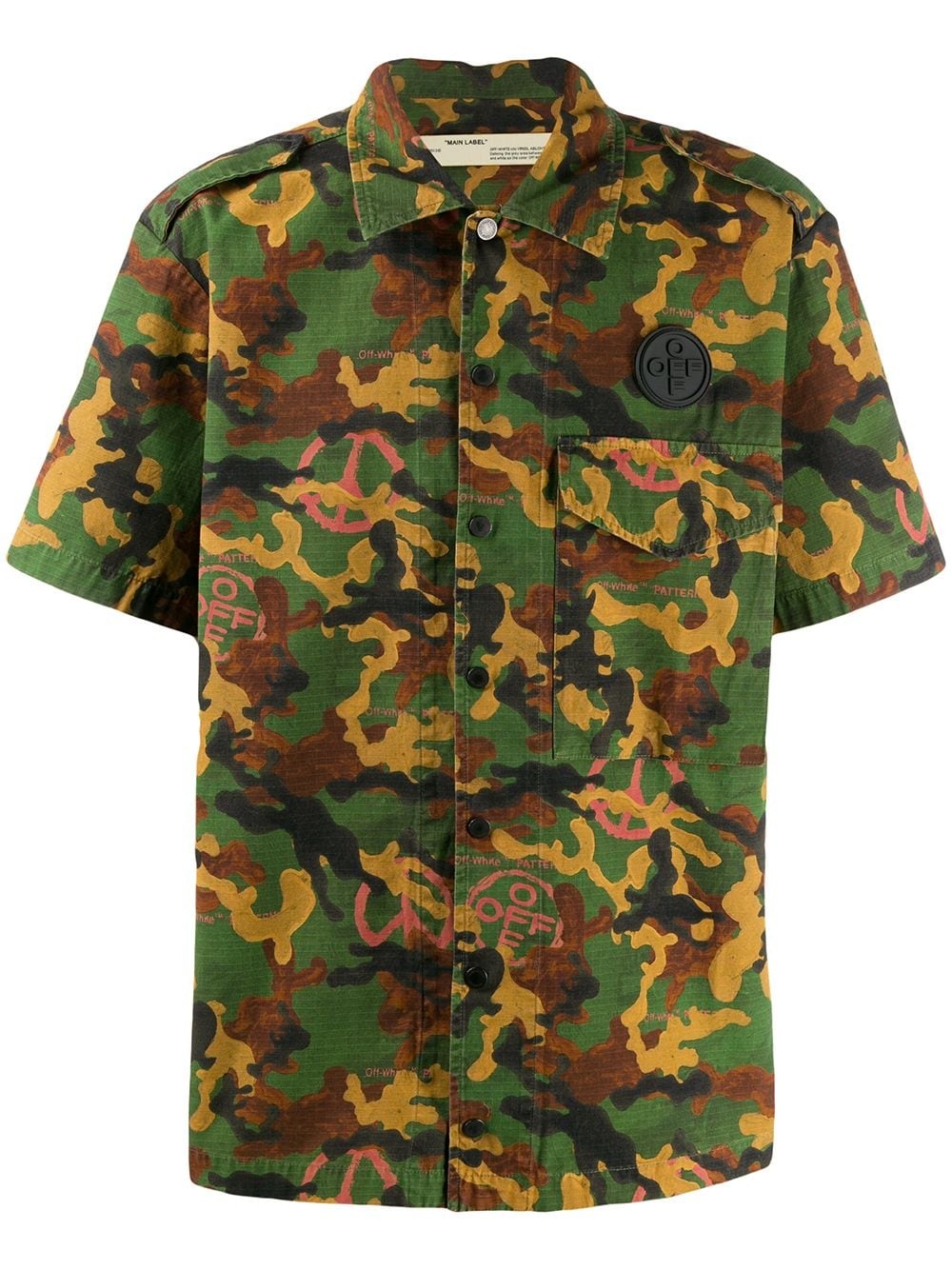 short-sleeved camouflage shirt - 1