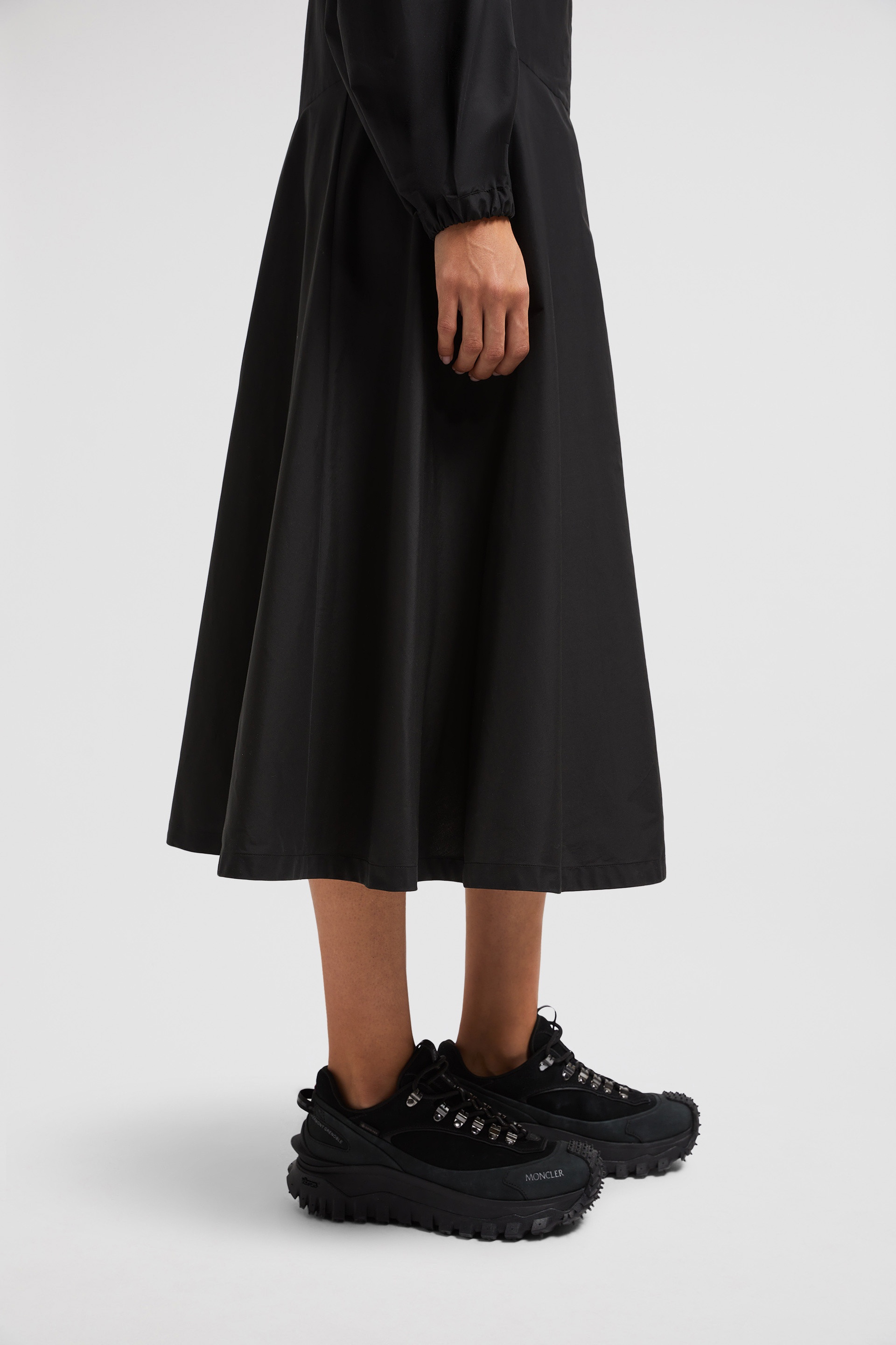 Turtleneck Cotton Midi Dress - 6