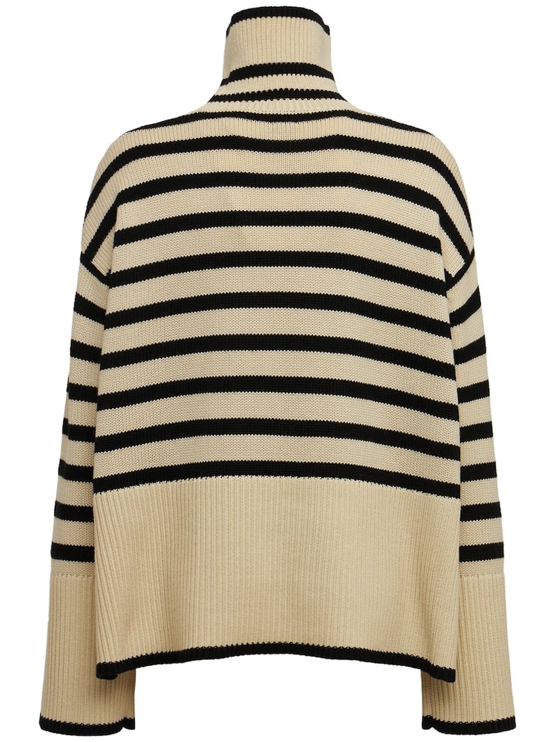 Signature wool blend turtleneck sweater - 6