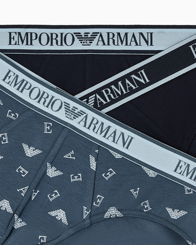 EMPORIO ARMANI THREE-PACK OF BRIEFS WITH CORE LOGO WAISTBAND outlook