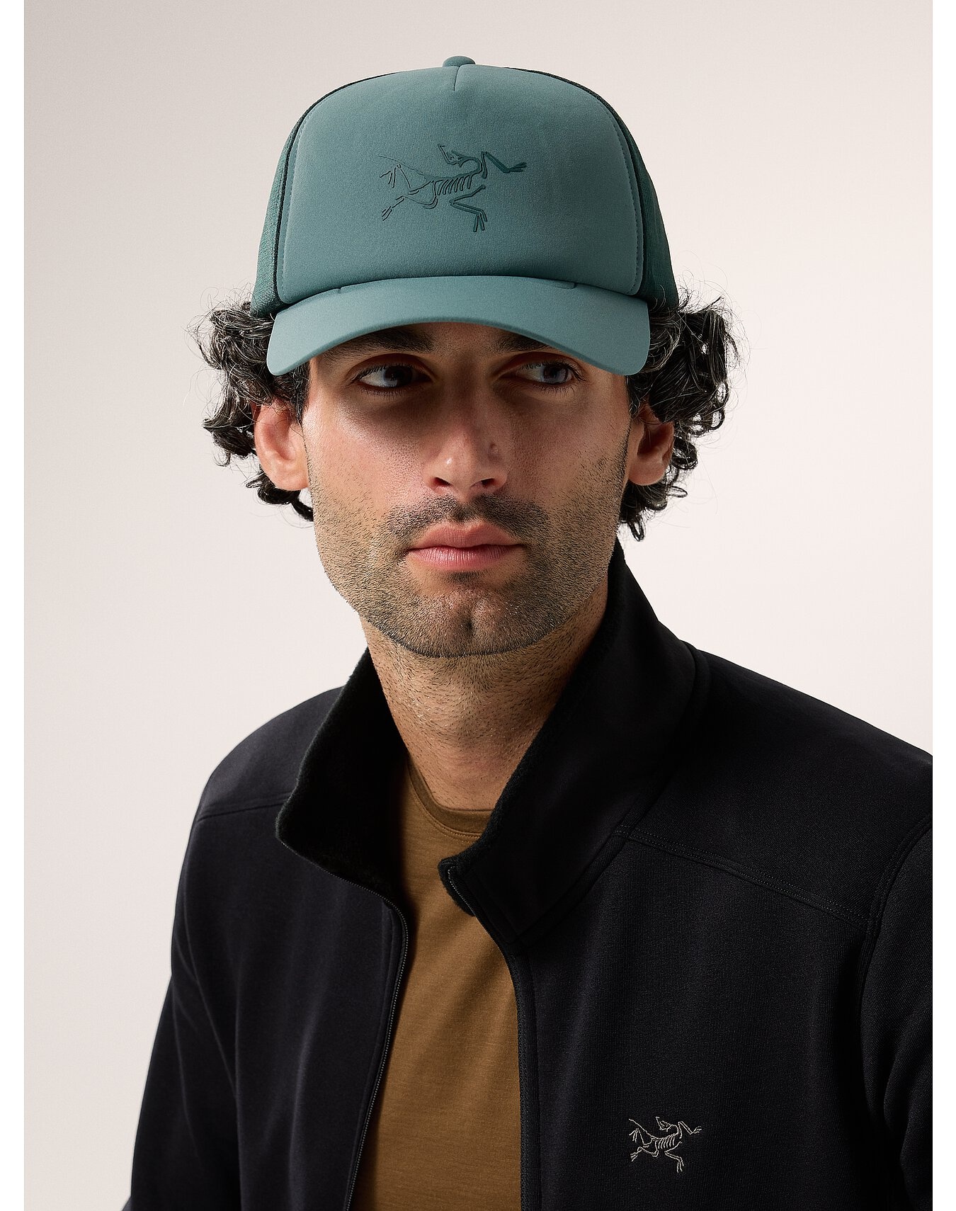 Bird Curved Brim Trucker Hat - 3
