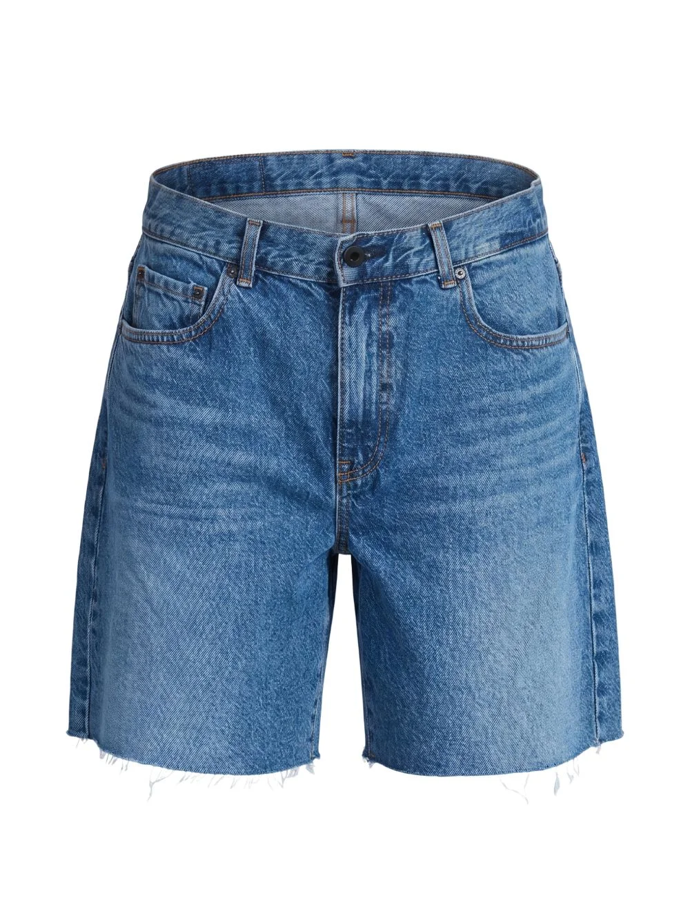 Sloop raw-hem jeans shorts - 1