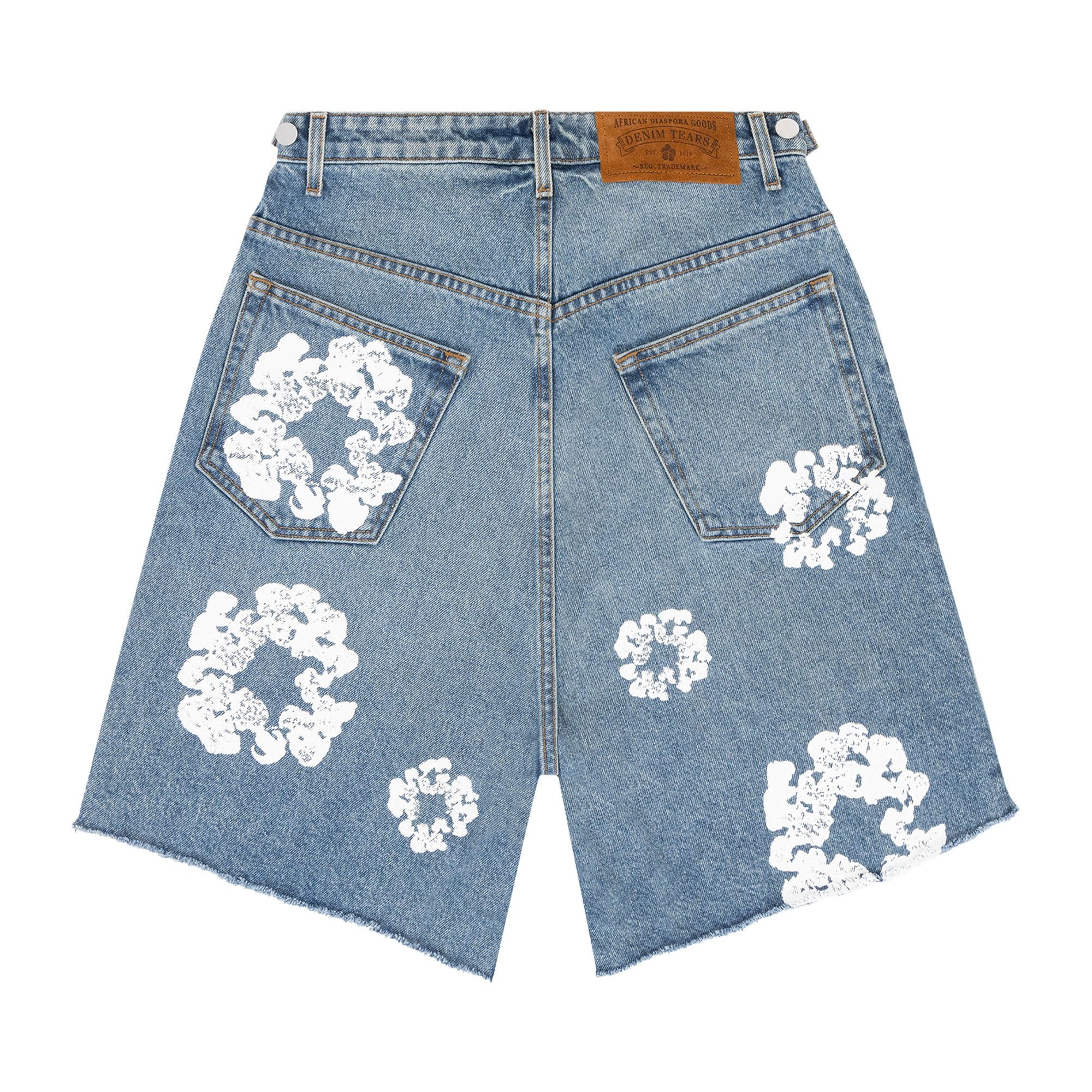 Denim Tears Wreath Jean Short 'Light Wash' - 2