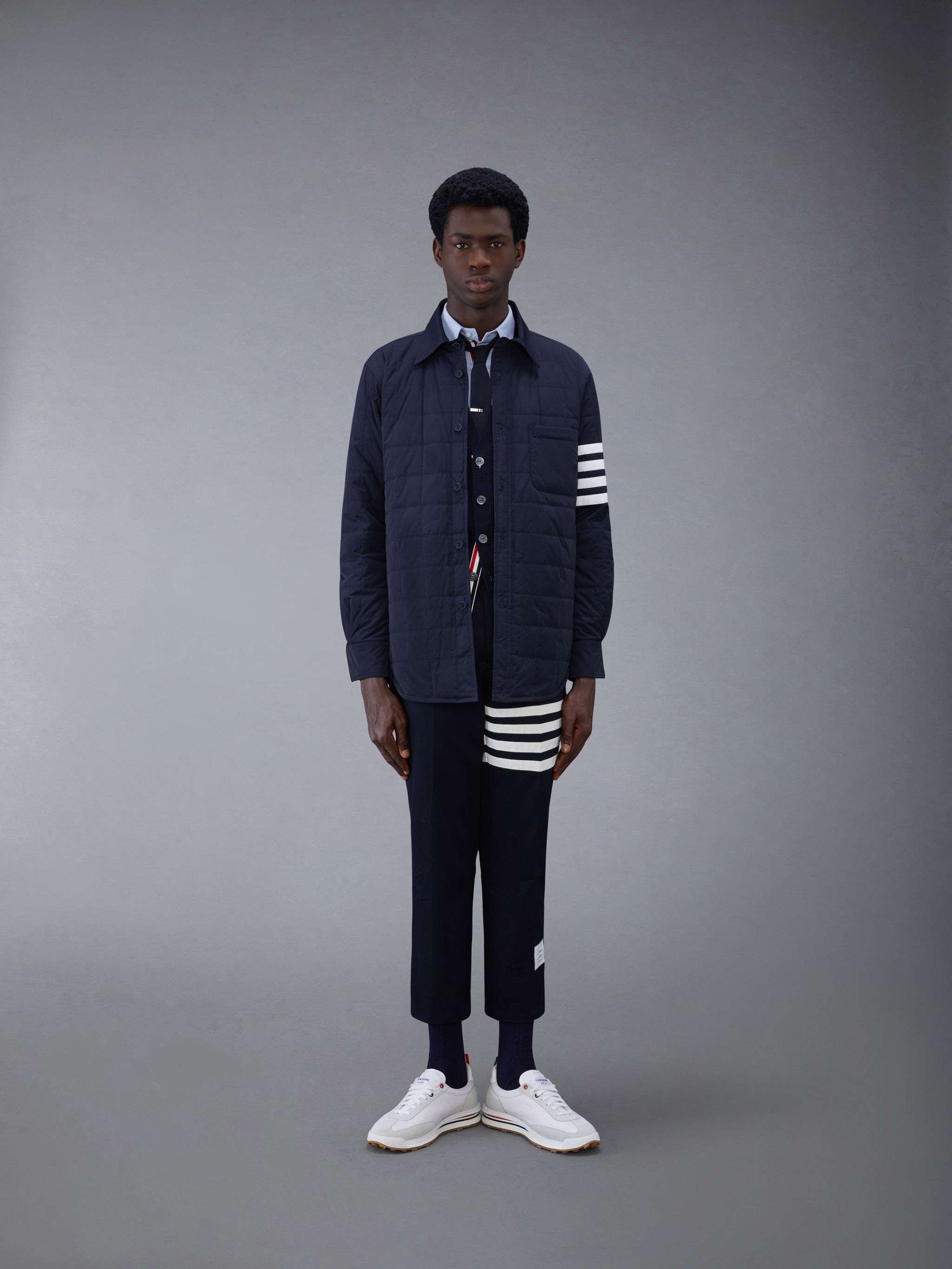 Thom Browne button-up cotton shirt | REVERSIBLE