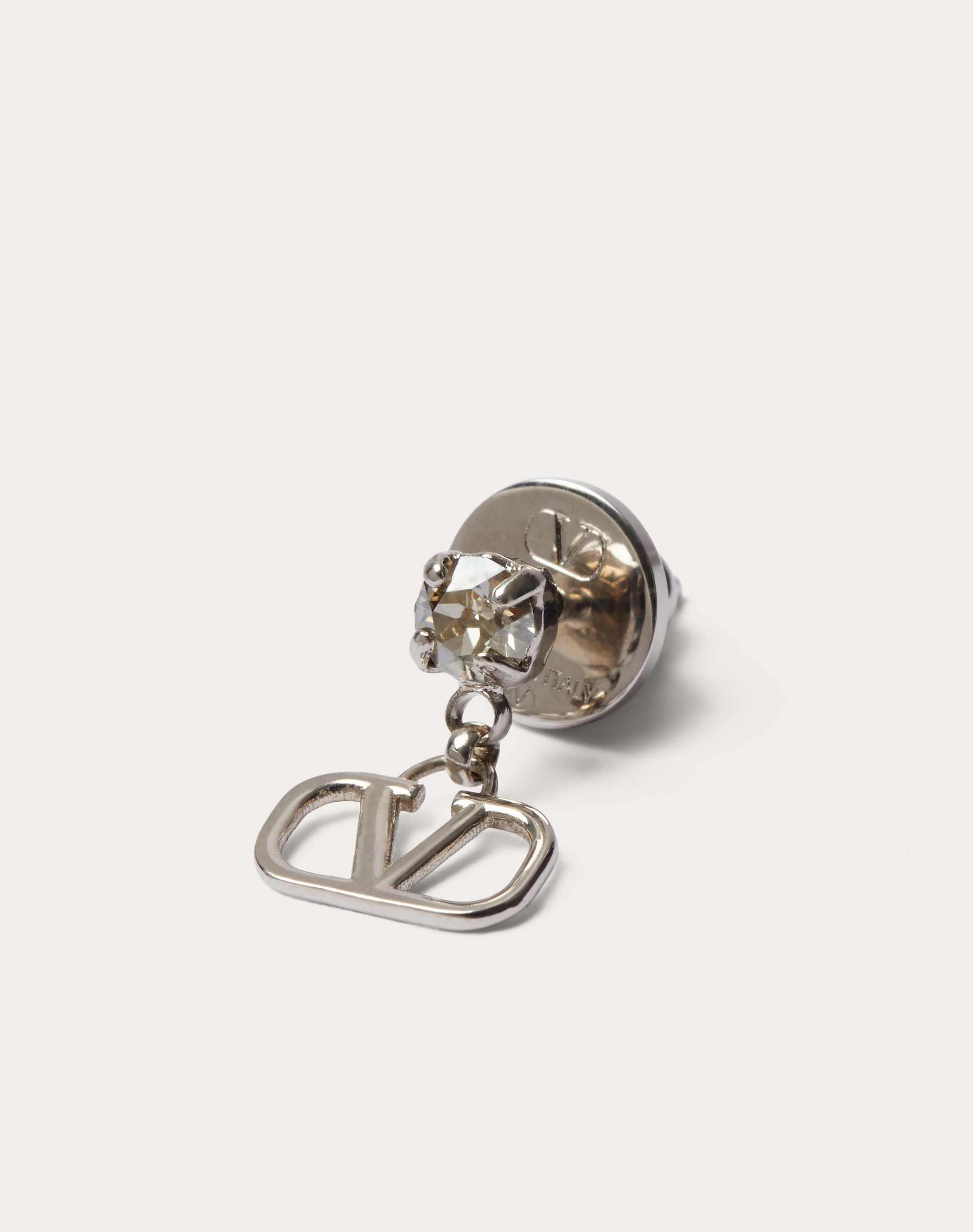 VLOGO SIGNATURE EARRINGS IN METAL AND SWAROVSKI® CRYSTALS - 2