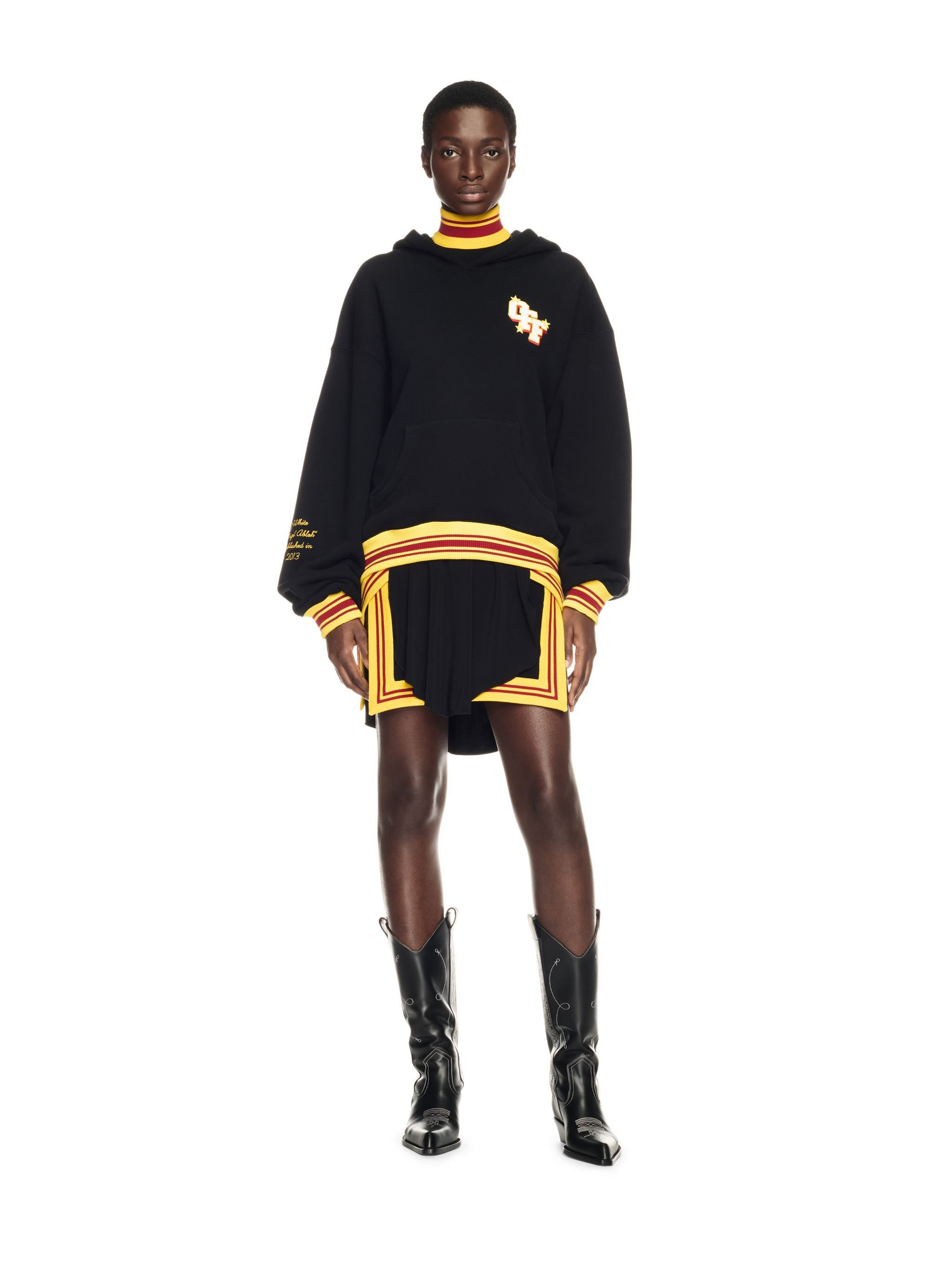 Black College Over Hoodie - 2