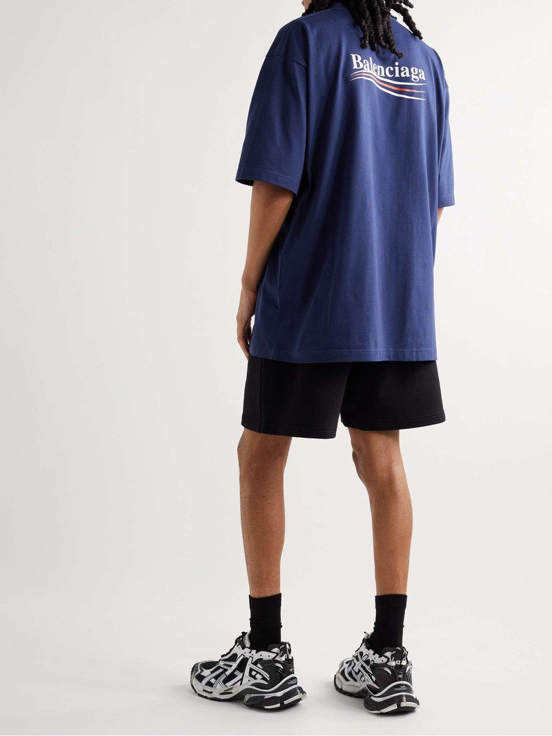 BALENCIAGA Oversized Logo-Print Cotton-Jersey T-Shirt outlook