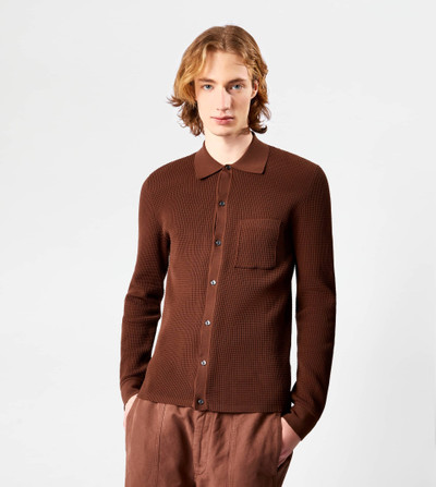 Tod's SHIRT IN KNIT - BROWN outlook