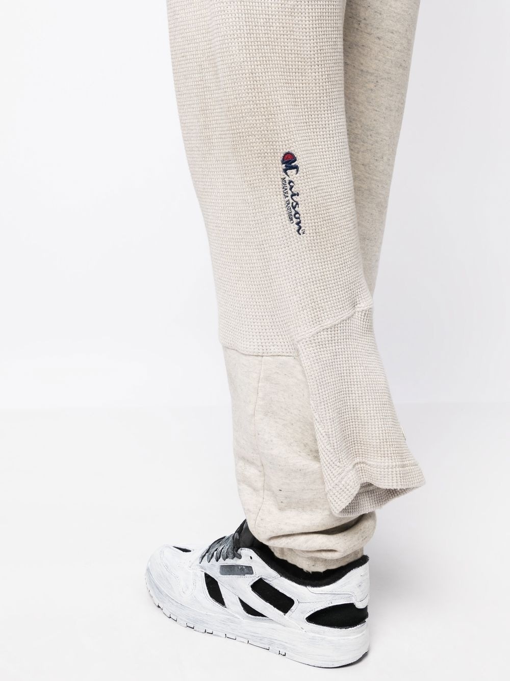 double ankle-cuff cotton joggers - 5