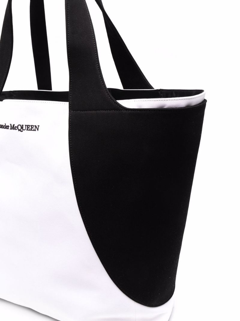 colour-block tote bag - 4