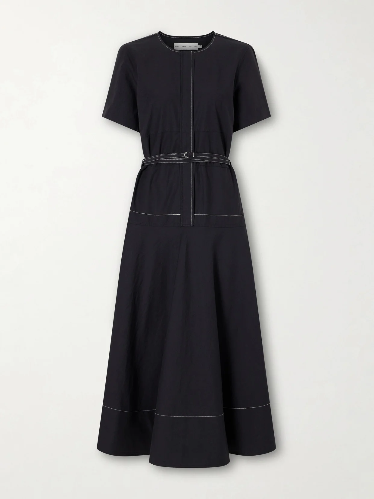 Elizabeth Belted Poplin Maxi Dress - 1