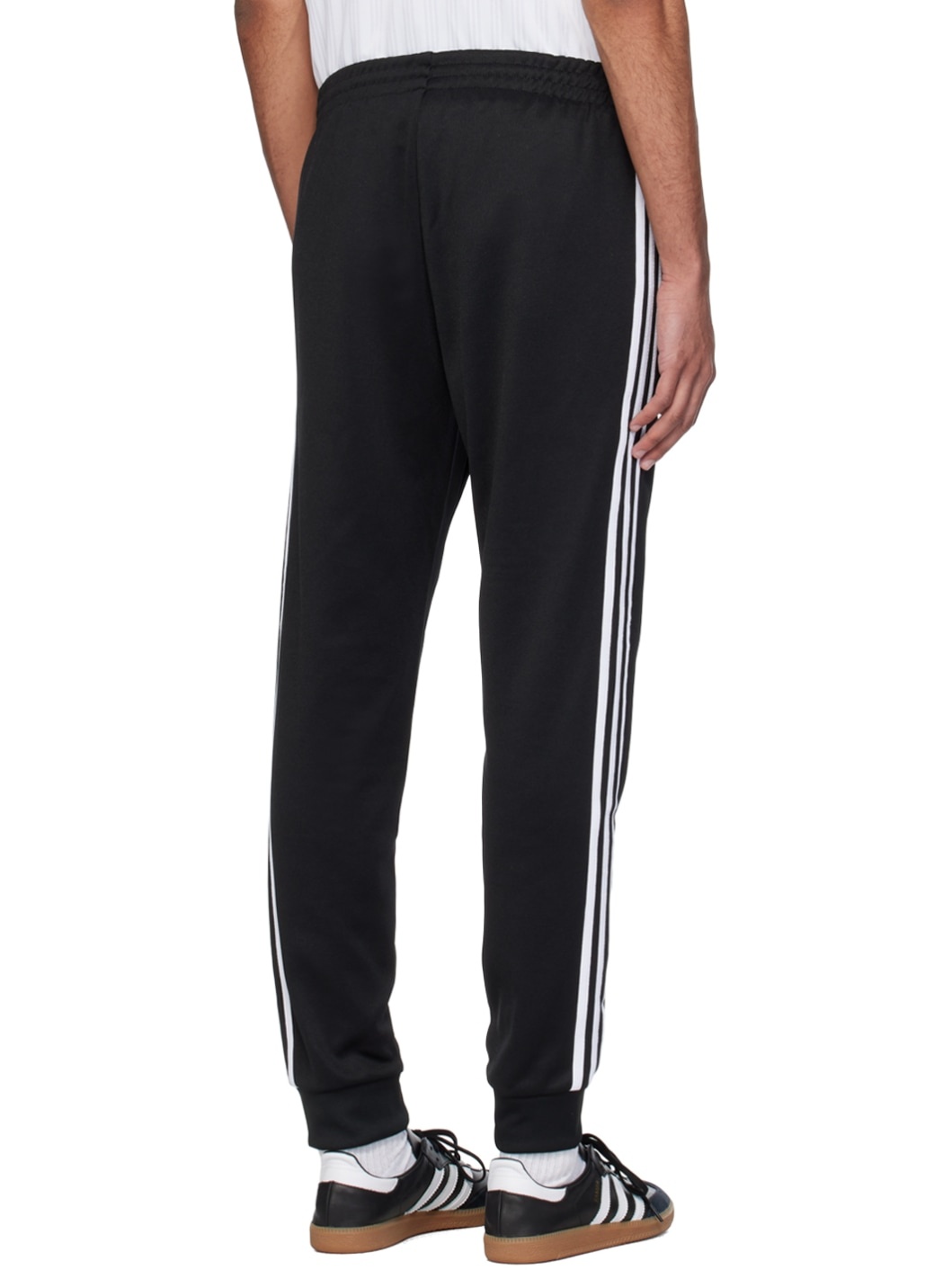 Black 3-Stripe Sweatpants - 3
