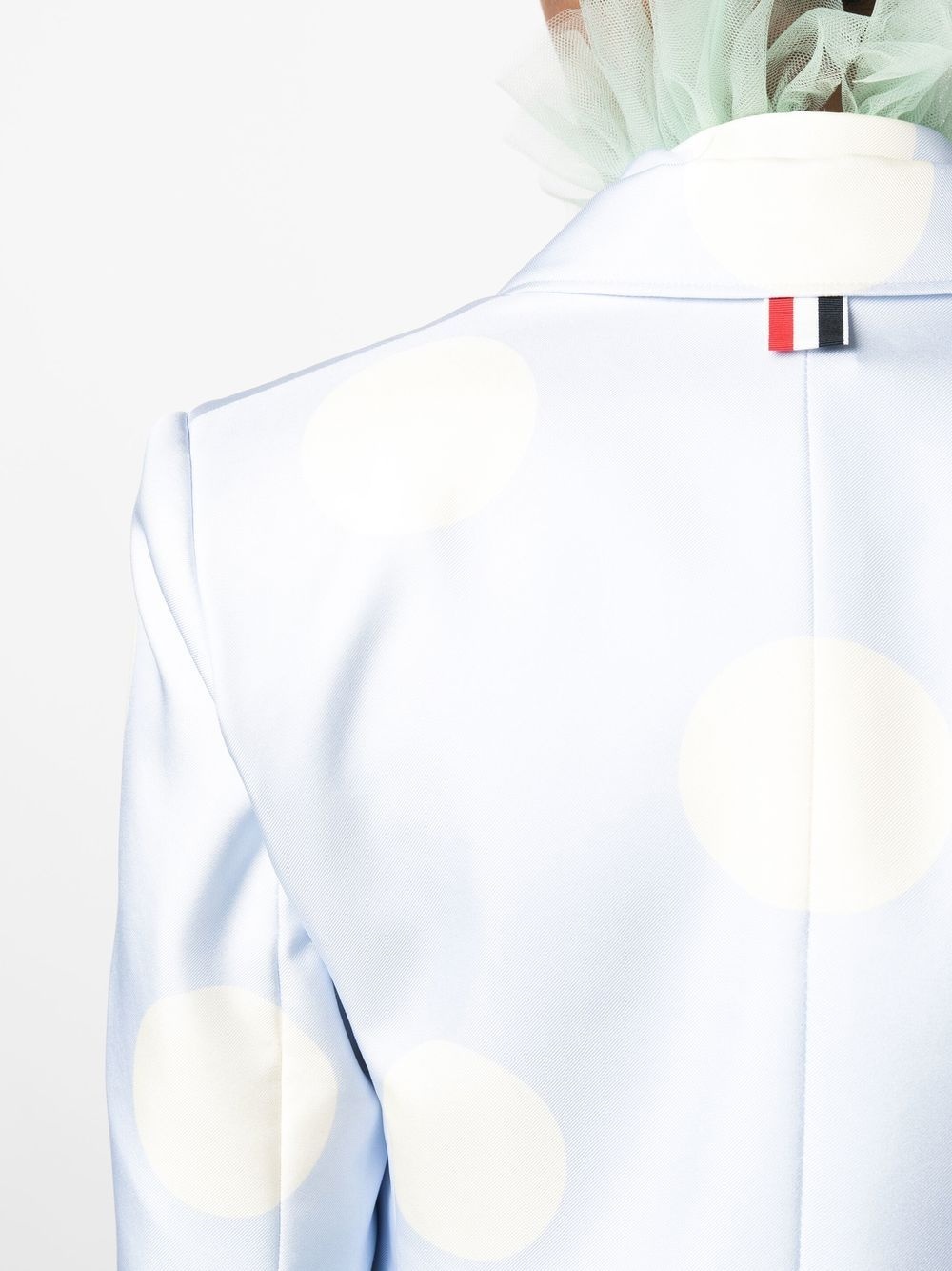 polka-dot print silk blazer - 5