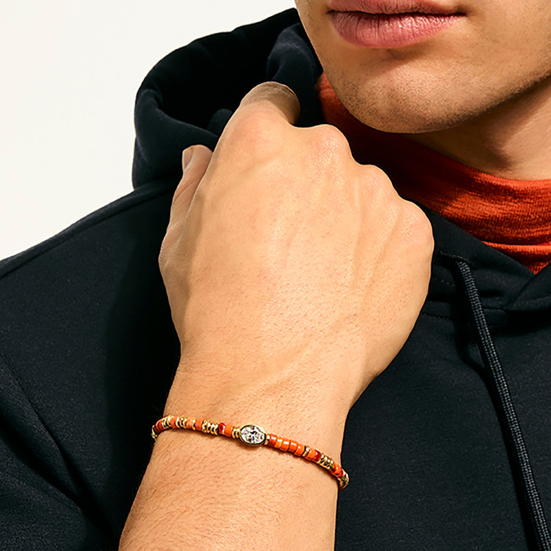 JH Lovestruck™ Heishi Bracelet, Gold, Sterling Silver, Hardstones, Enamel, Diamond, 1.0TCW 6