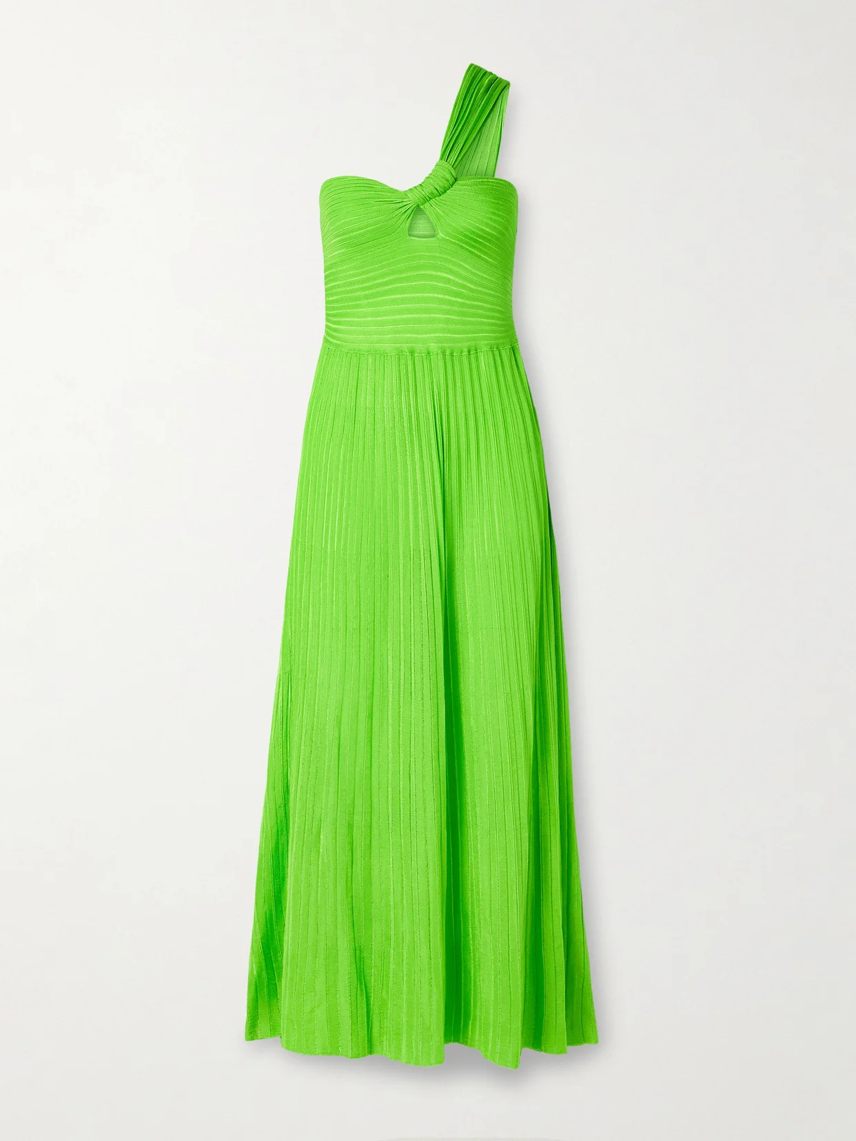 Altura One-shoulder Ribbed Silk Midi Dress - 1