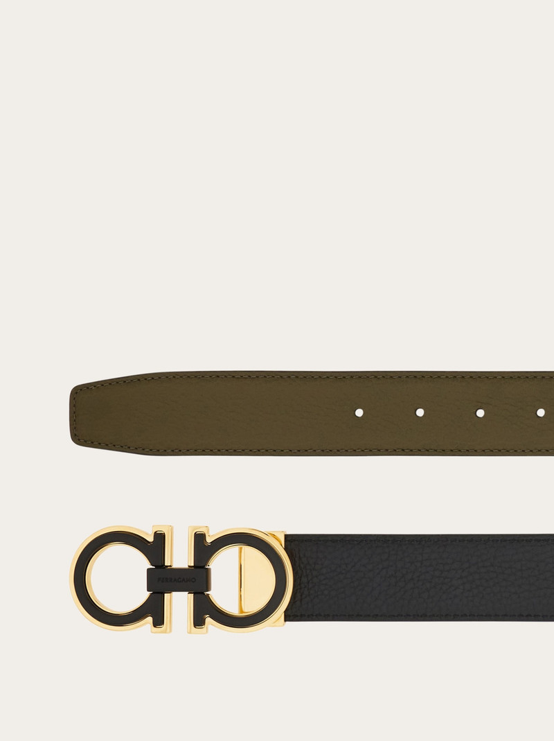 FERRAGAMO Reversible and adjustable Gancini belt outlook