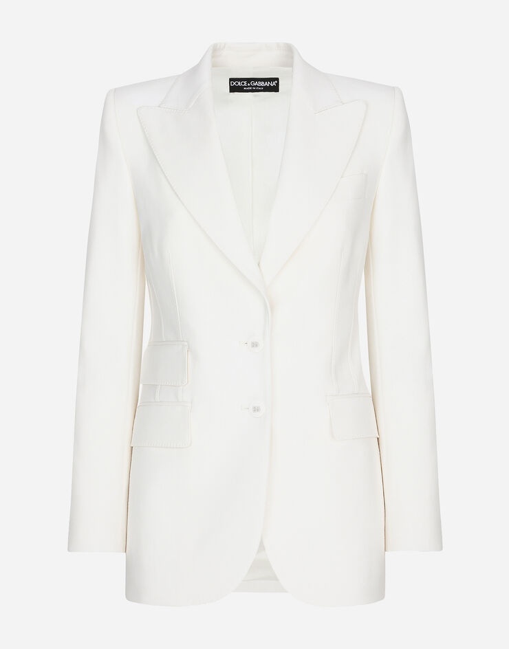 ジャケット DOLCE & GABBANA DOUBLE-BREASTED STRETCH FABRIC JACKET Double-breasted Sicilia-fit jacket in Black for Men