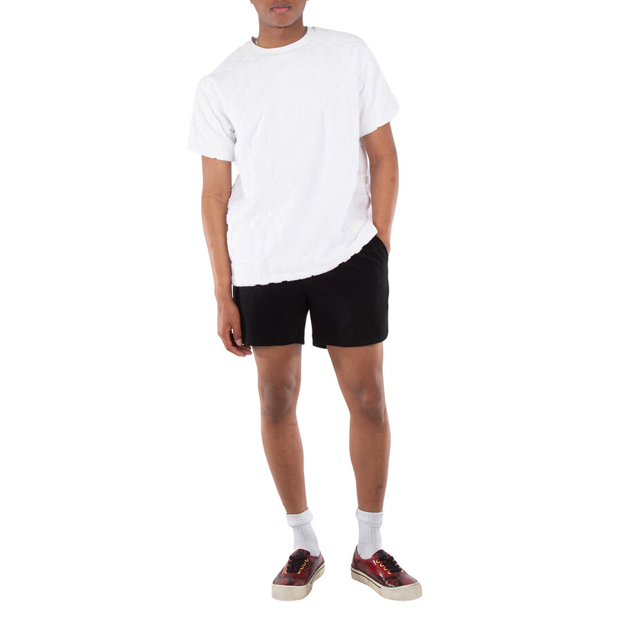 Burberry White Willesden Check Cotton T-Shirt - 4
