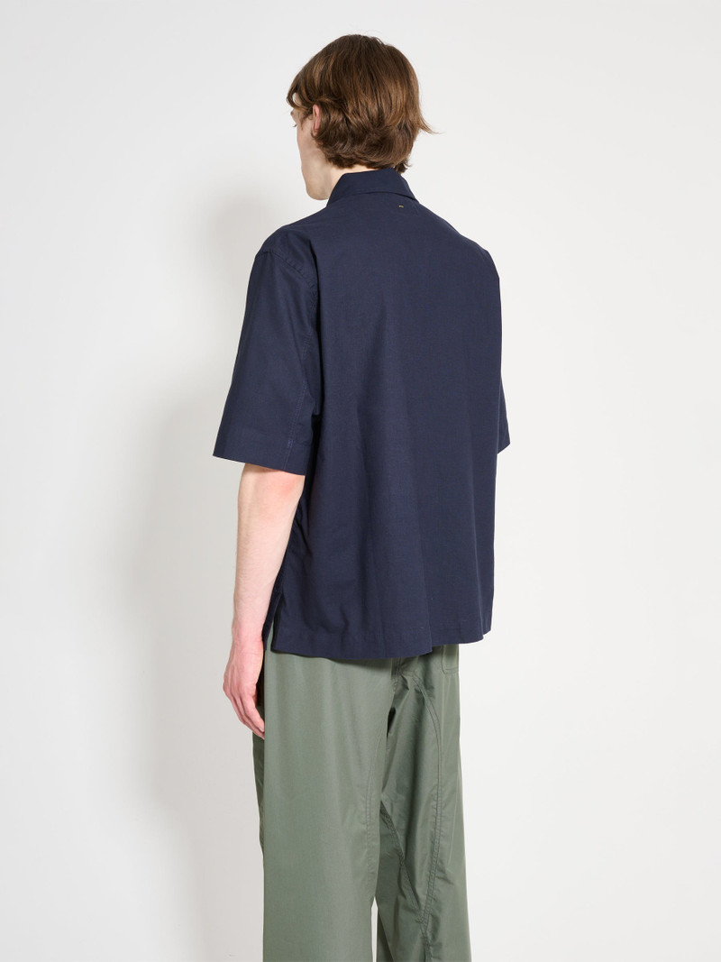 MARGARET HOWELL MARGARET HOWELL MHL OFFSET PLACKET POLO TEXTURED COTTON INK outlook