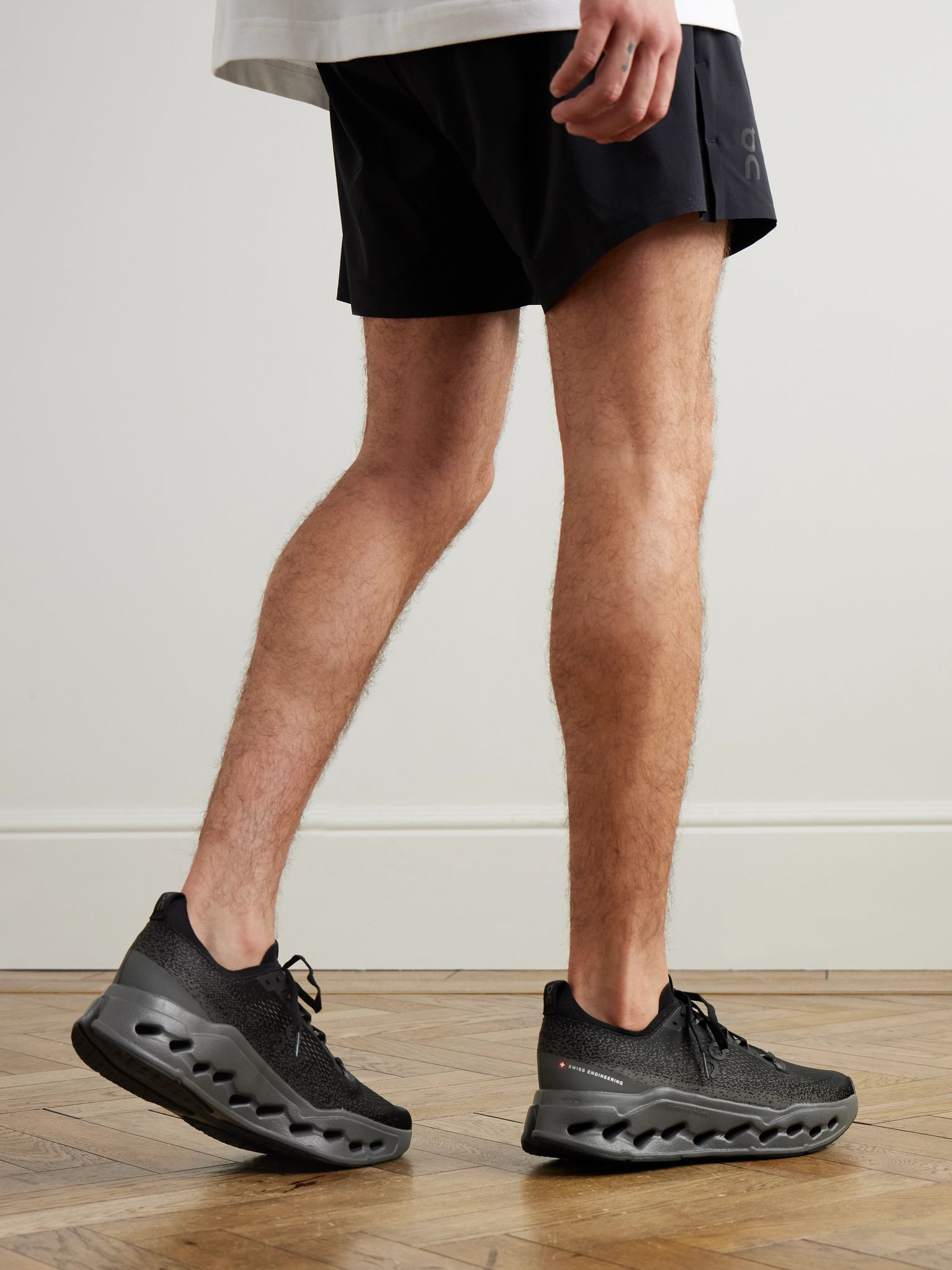 Cloudsurfer Max Rubber-Trimmed Mesh Sneakers Black - 2